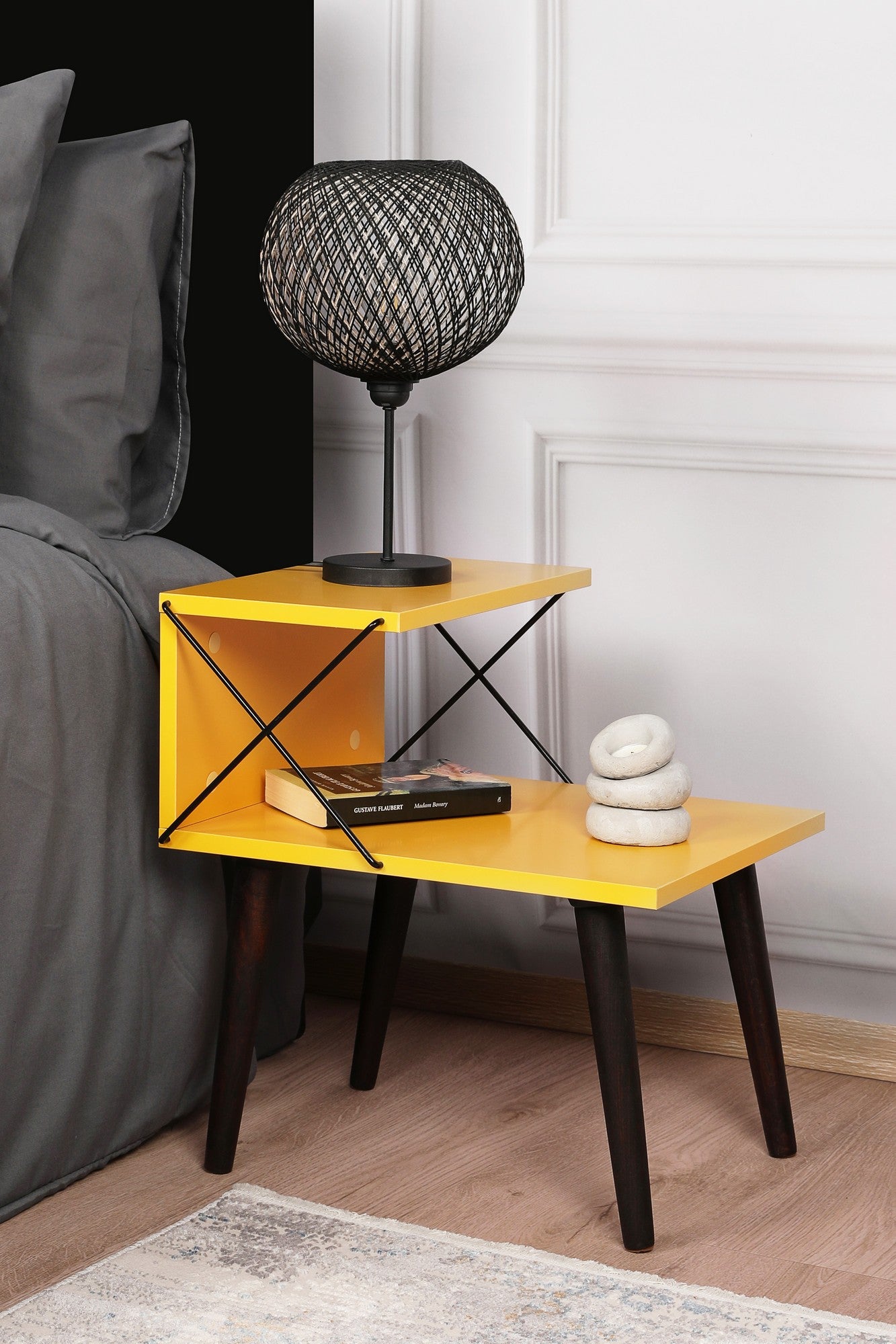 Table de chevet Cross - Yellow