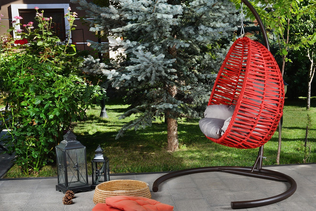 Chaise de balançoire unique de jardin Fındık - Claret Red