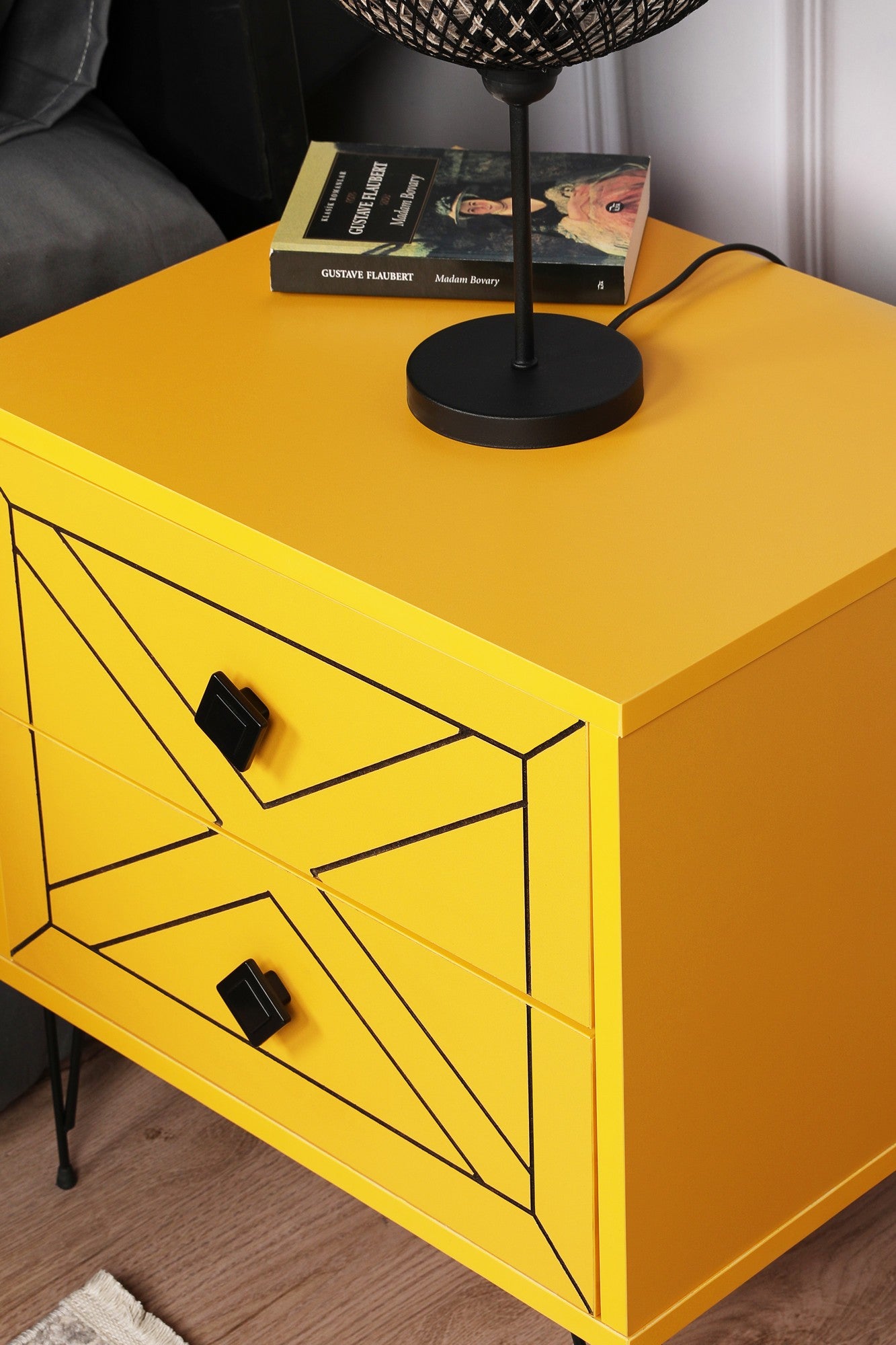 Table de chevet Luna - Yellow