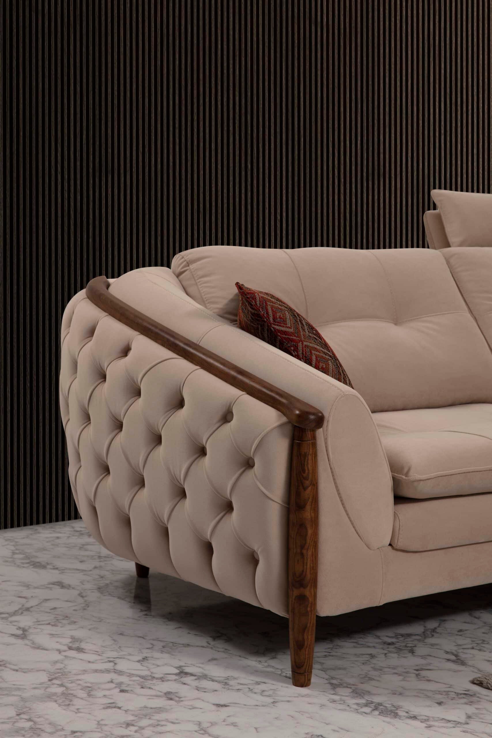 Trio Canapé 3 places crème