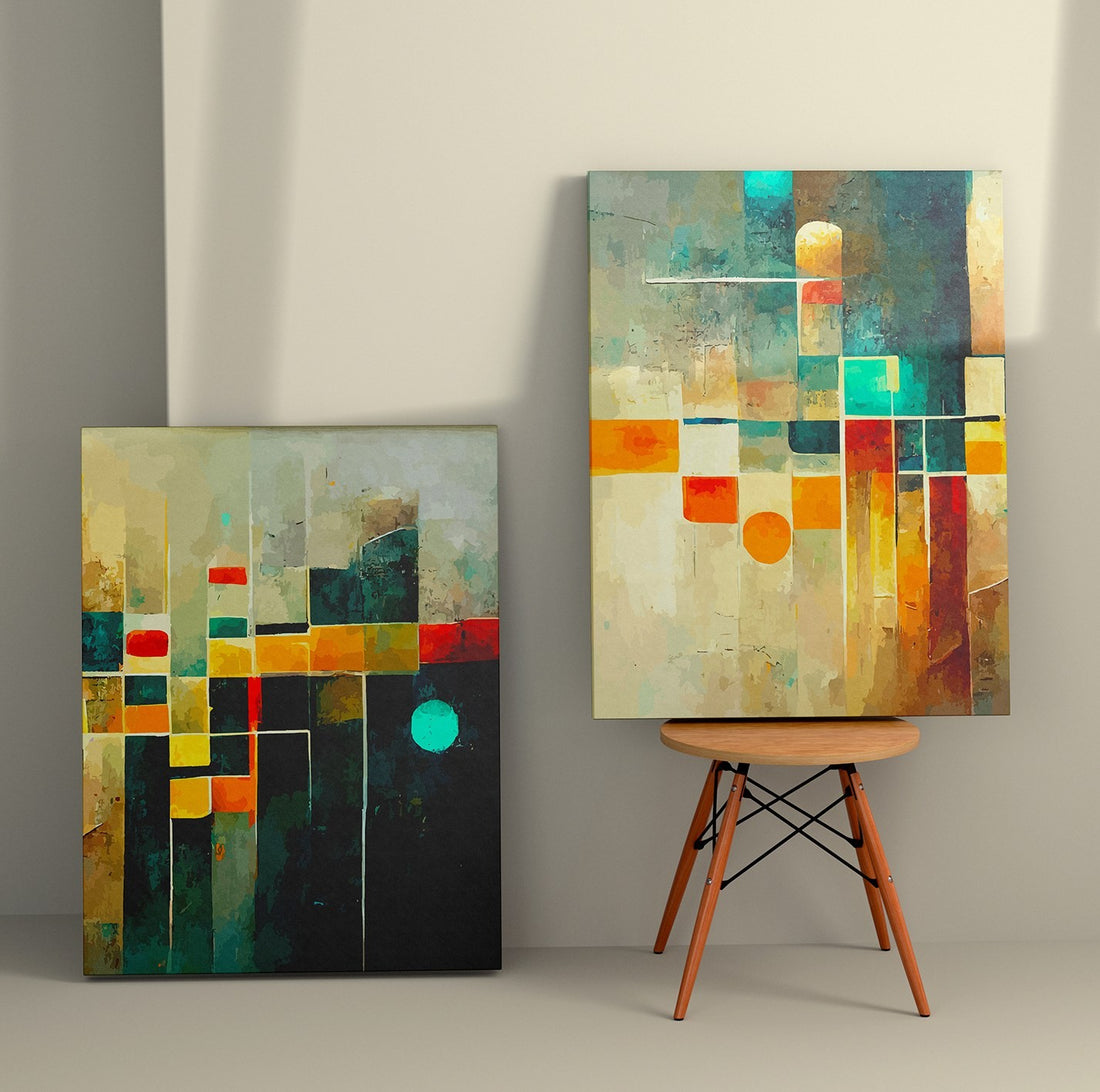 Peinture décorative en toile (2 pièces) 2KNV4318 - 50 x 70