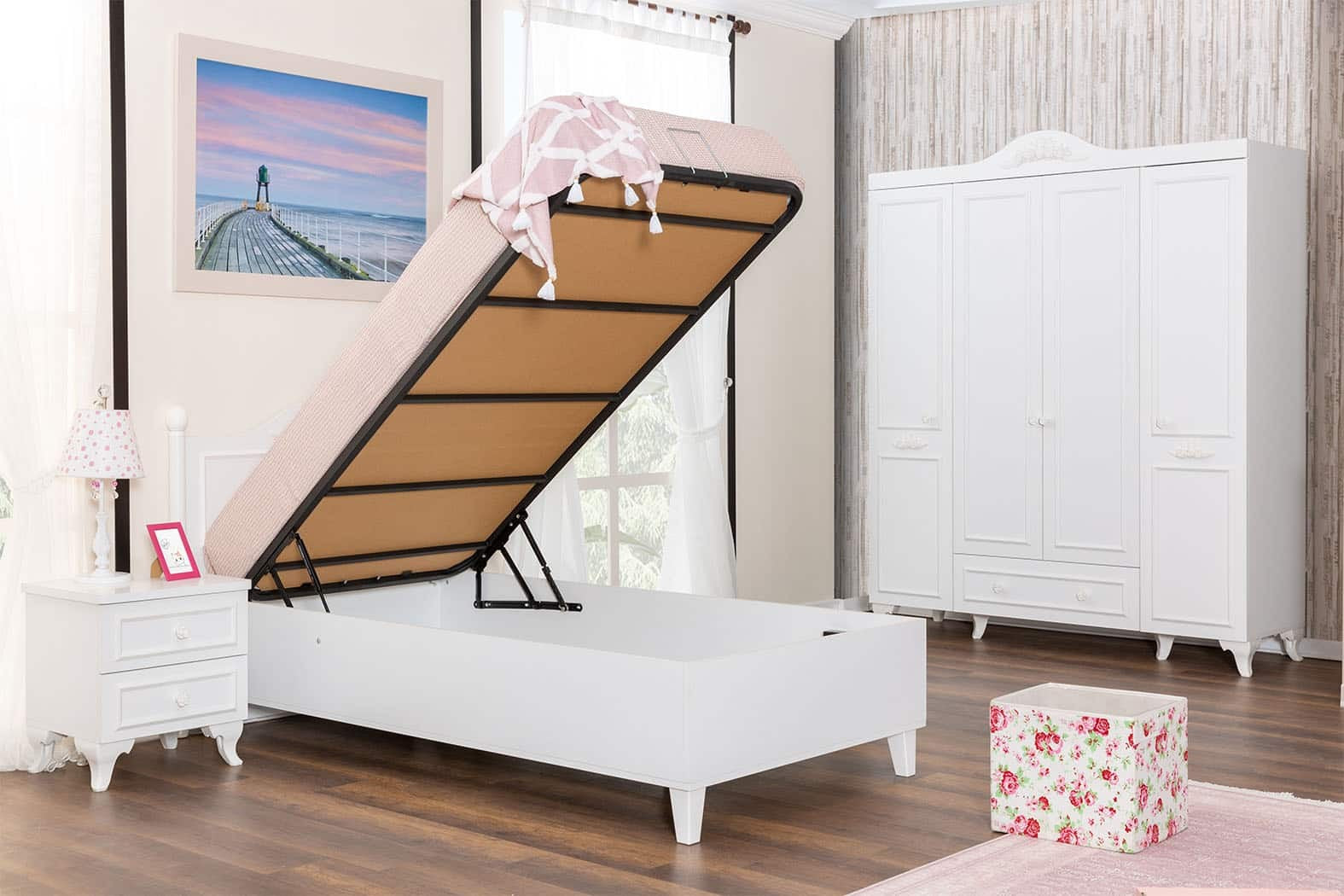 Siena avec sommier lit (100*200)