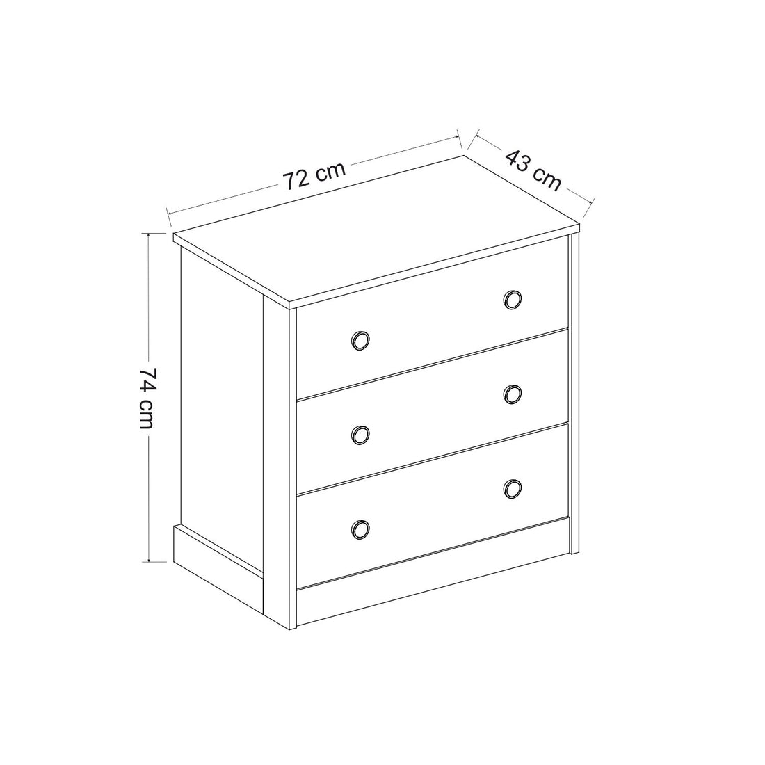 La commode Life - White