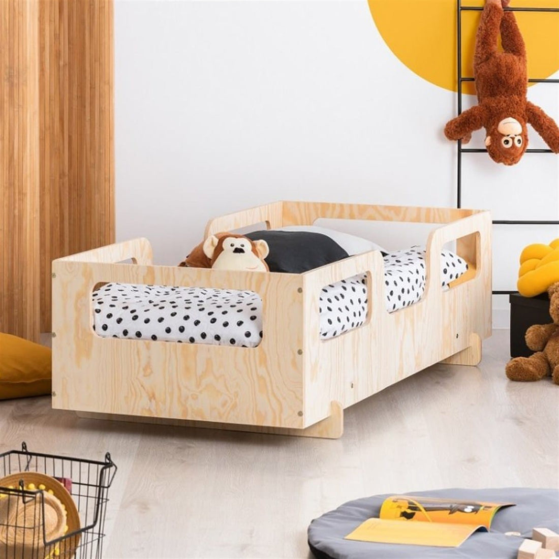 Lit cabane enfant Mocha ,bois 90x190cm