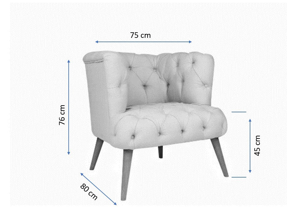 Chaise West Monroe - Petrol Green