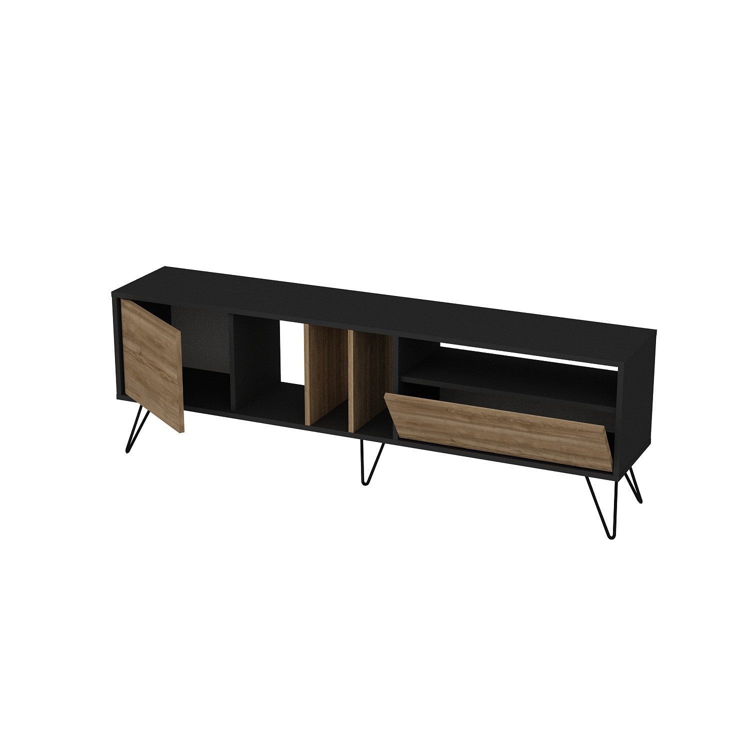 Meuble TV Mistico (180) - Walnut, Black