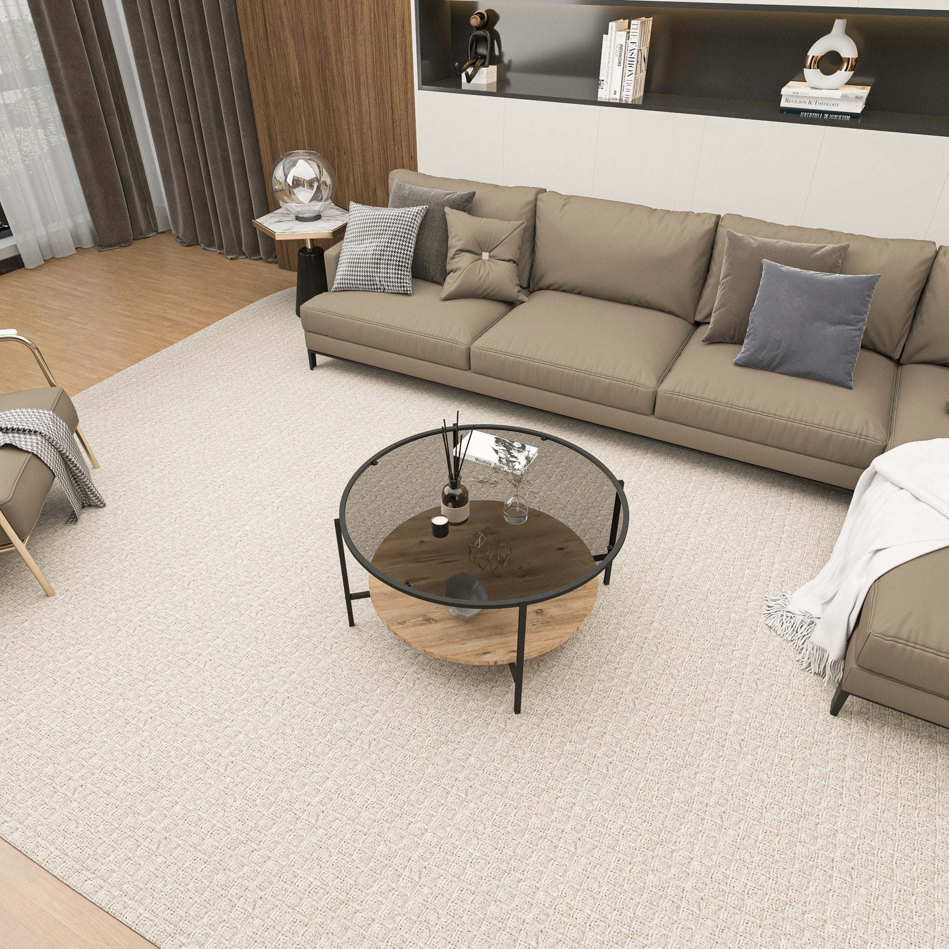 Table basse Astek - Oak, Black