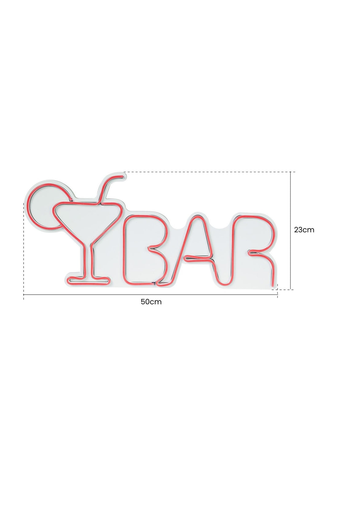 Éclairage LED en plastique décoratif Bar - Pink