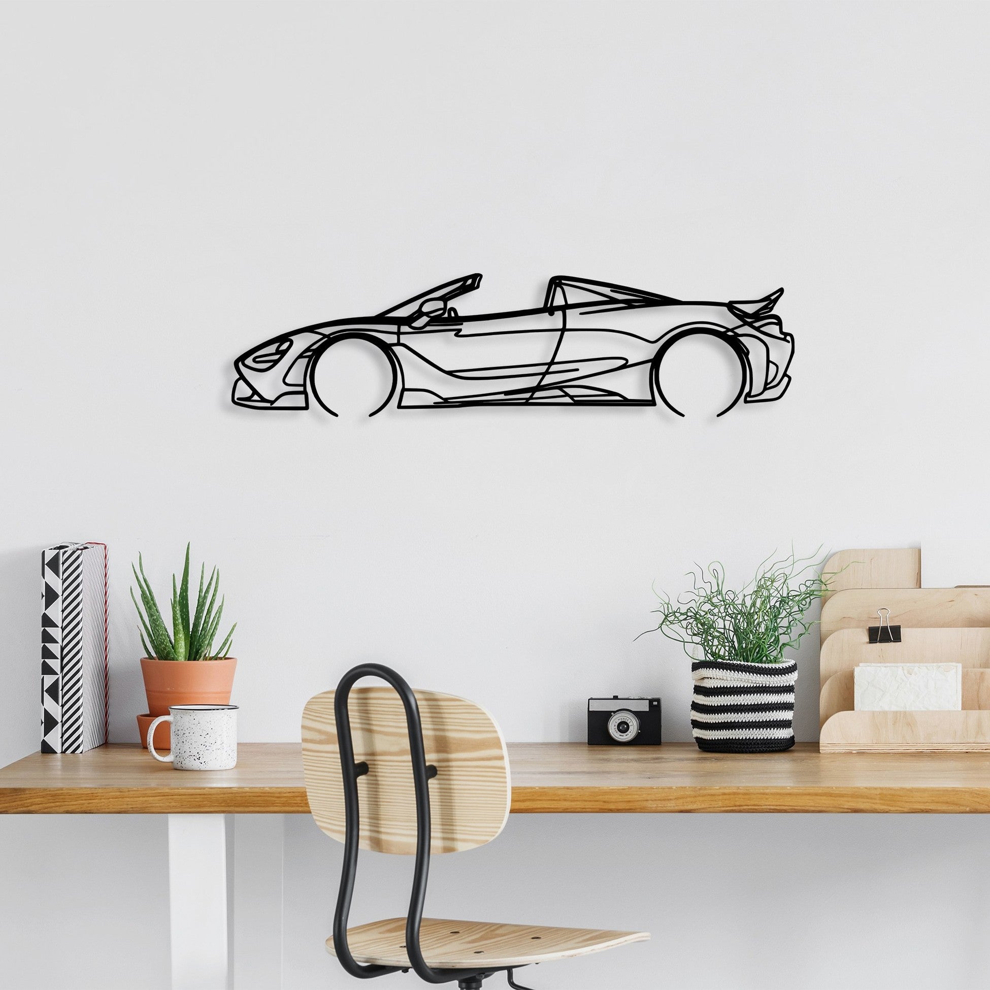 Accessoire mural en métal décoratif McLaren 720S Silhouette