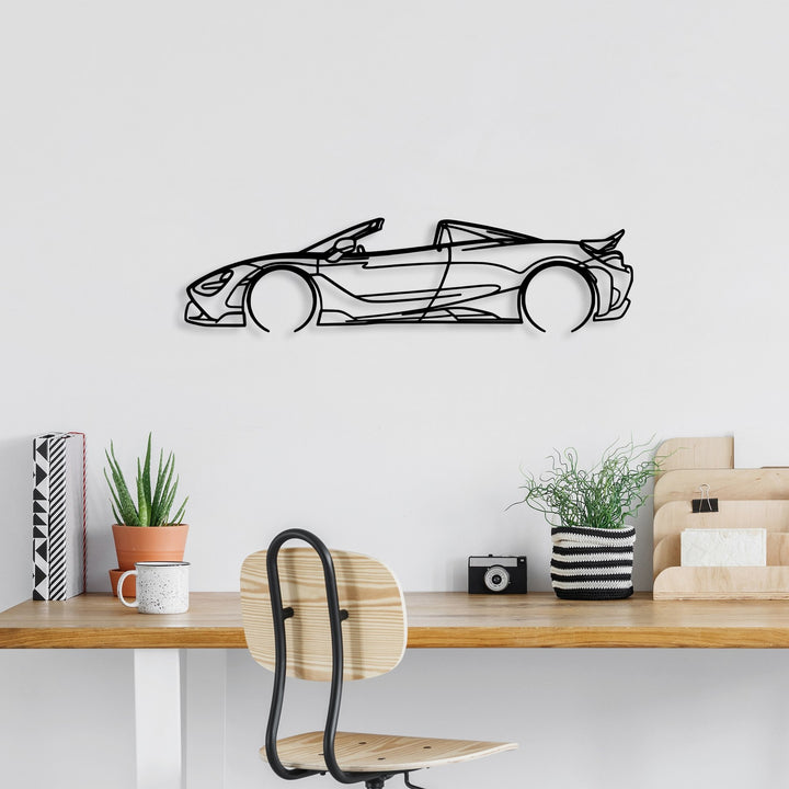Accessoire mural en métal décoratif McLaren 720S Silhouette