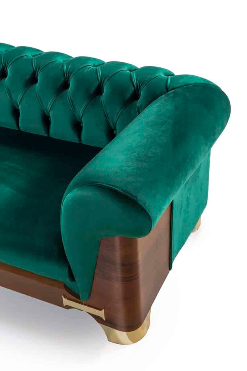 Nish Canapé 4 Places Vert