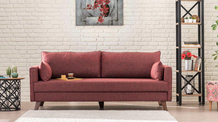 Canapé de 3 places Bella Sofa Bed - Claret Red