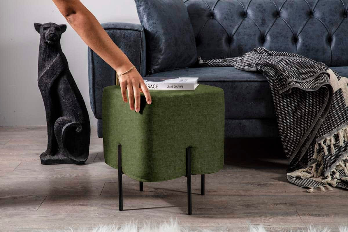 Mono Pouf Vert Kaki