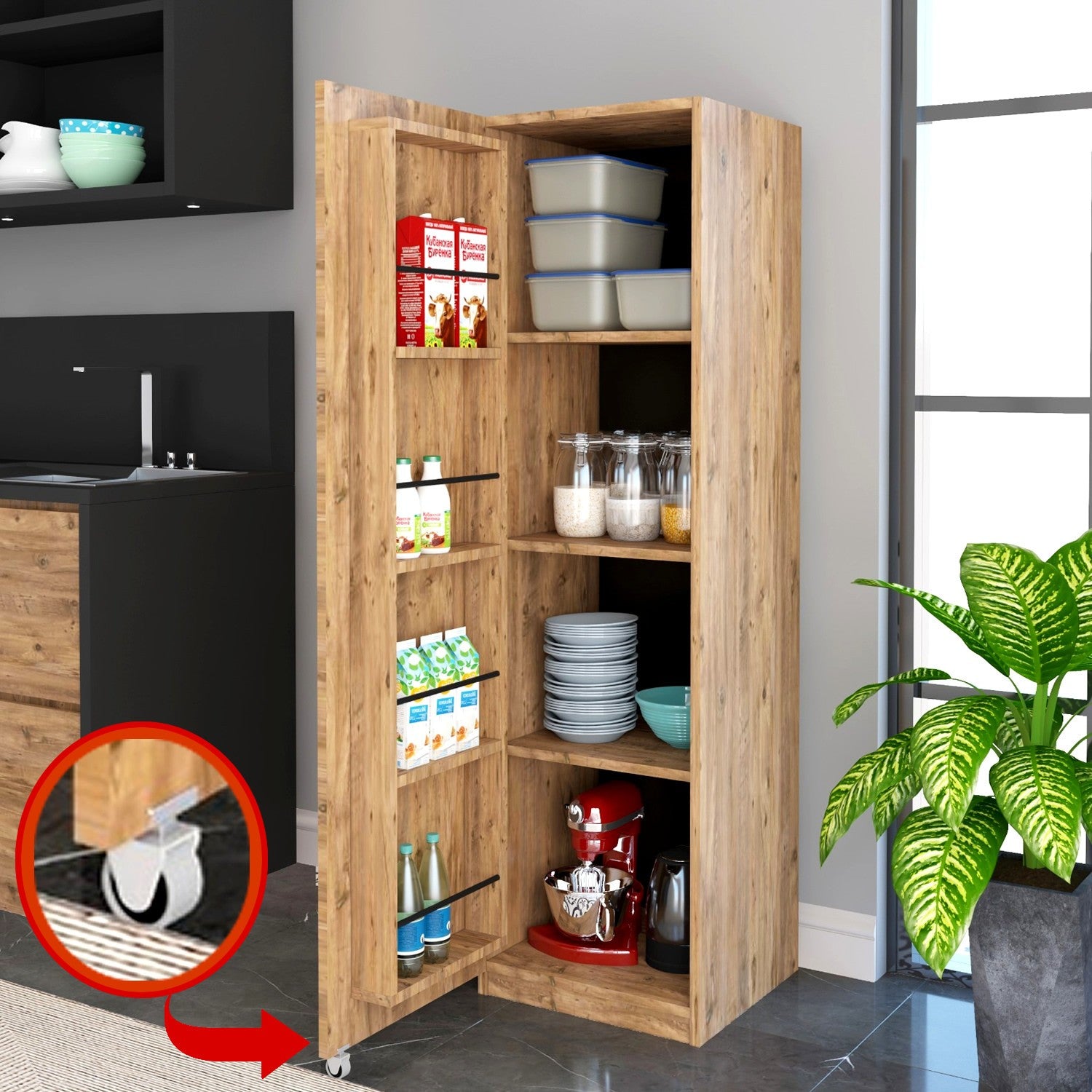 Armoire à plusieurs usage Beta Özay - Walnut