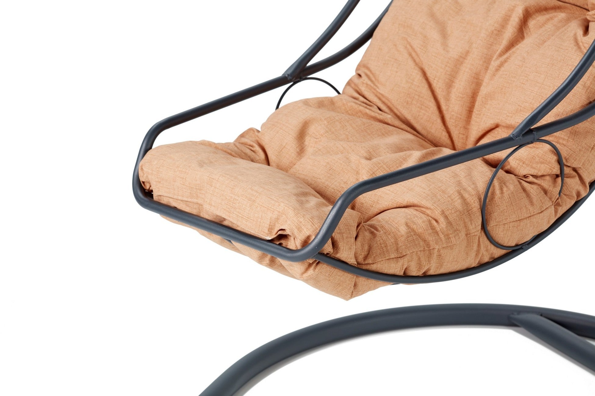 Chaise de balançoire unique de jardin Çalı - Anthracite, Brown