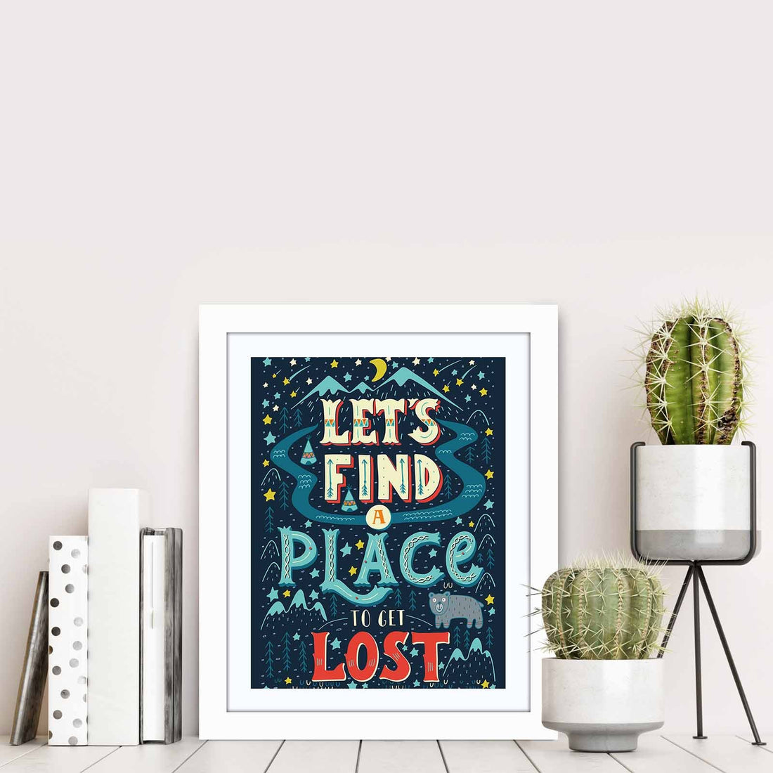 Peinture mdf encadrée décorative BCT-043