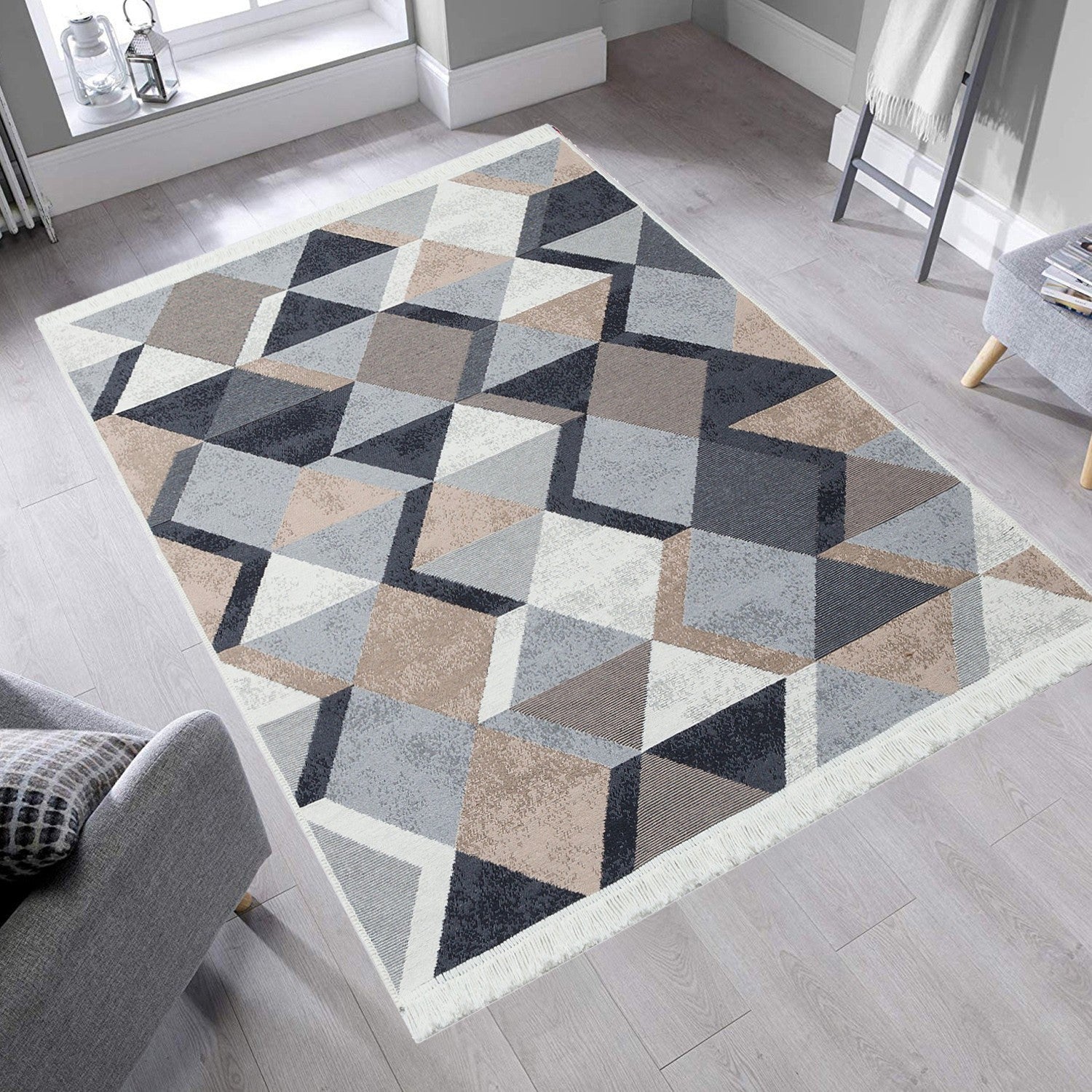 Tapis (160 x 230) Ar 10 - Beige, Black