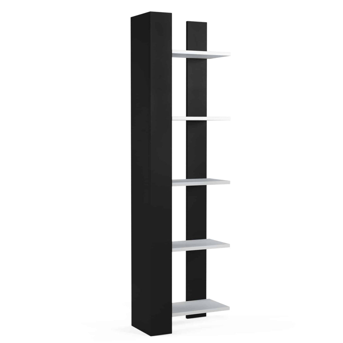 Bibliothèque à 5 niveaux Reeta | Bibliothèque d'angle