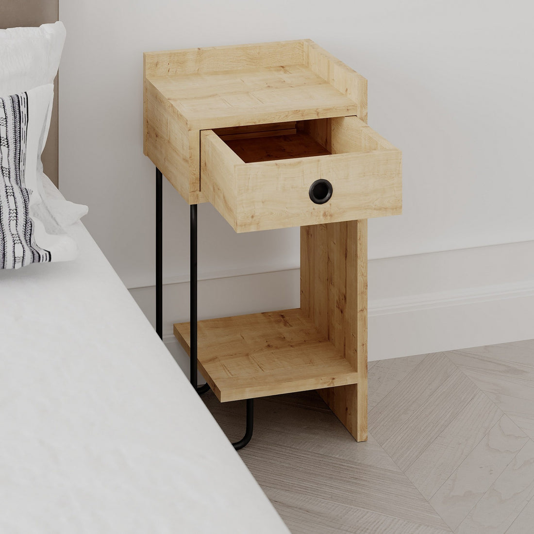 La table de nuit Sirius Right - Oak