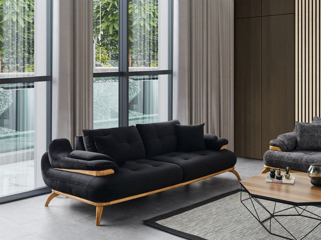 Rio Canapé 3 Places Noir