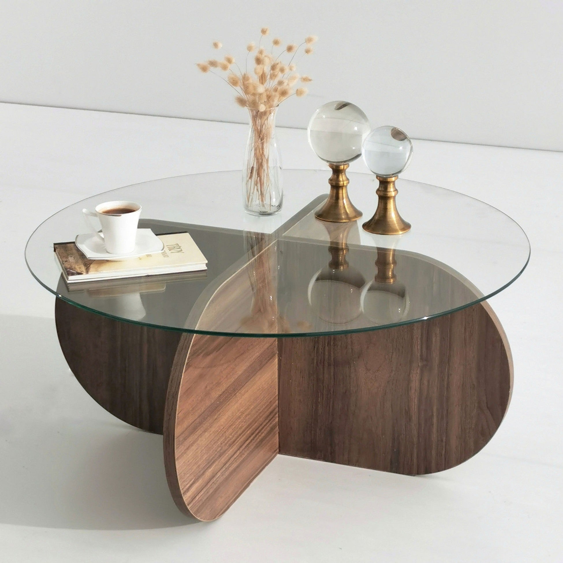 Table basse Bubble - Walnut