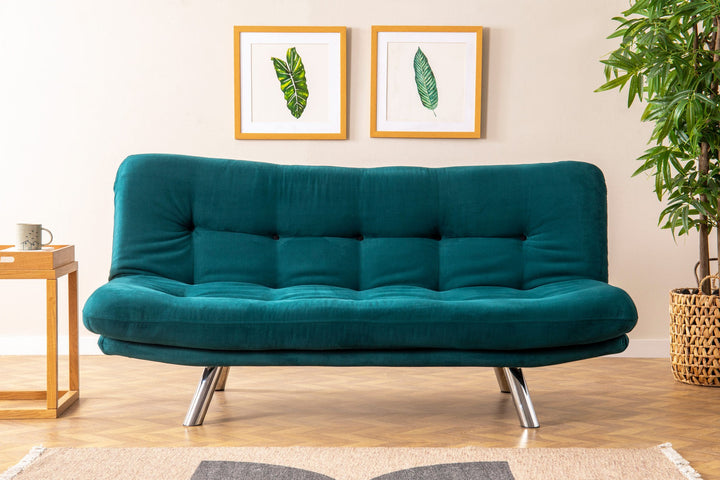 Canapé-lit 3 places Misa Small Sofabed - Petrol Green