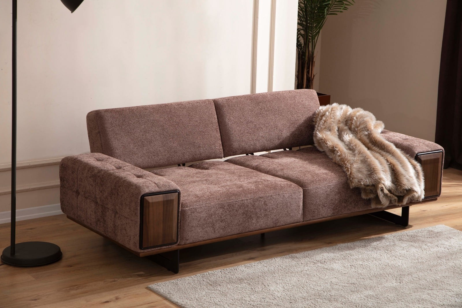 Petra Canapé 3 Places Marron