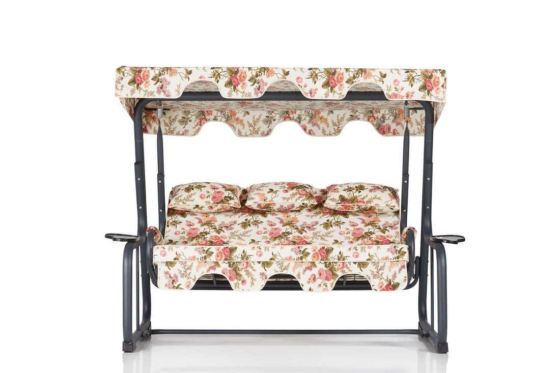 Chaise swing triple jardin Vitis 4 - Multicolor