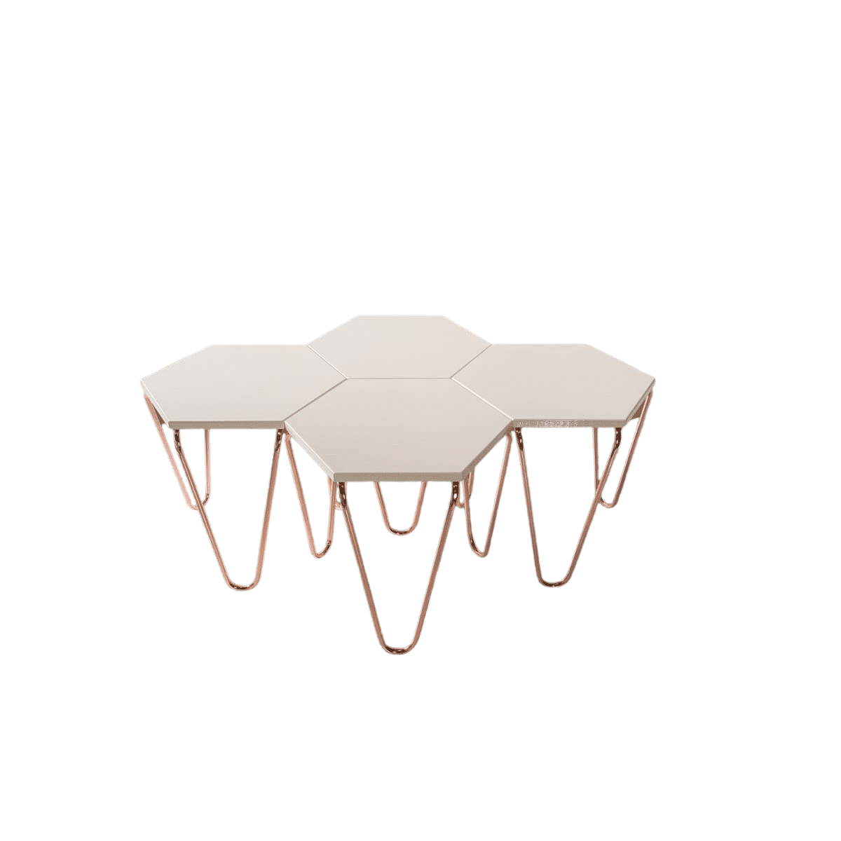 Piramit Table Gigognes Blanc
