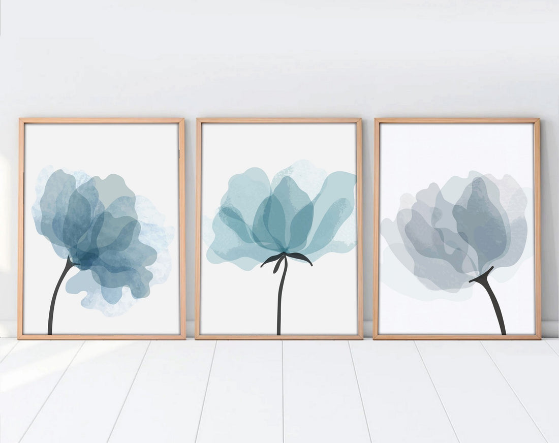 Peinture MDF encadrée décorative (3 pièces) Huhu206 - 50 x 70