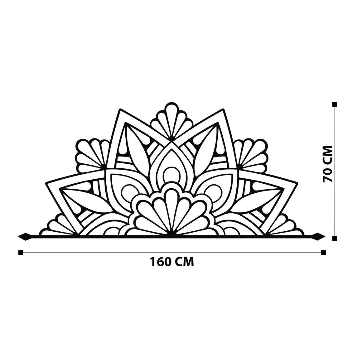 Accessoire mural en métal décoratif Guzeste