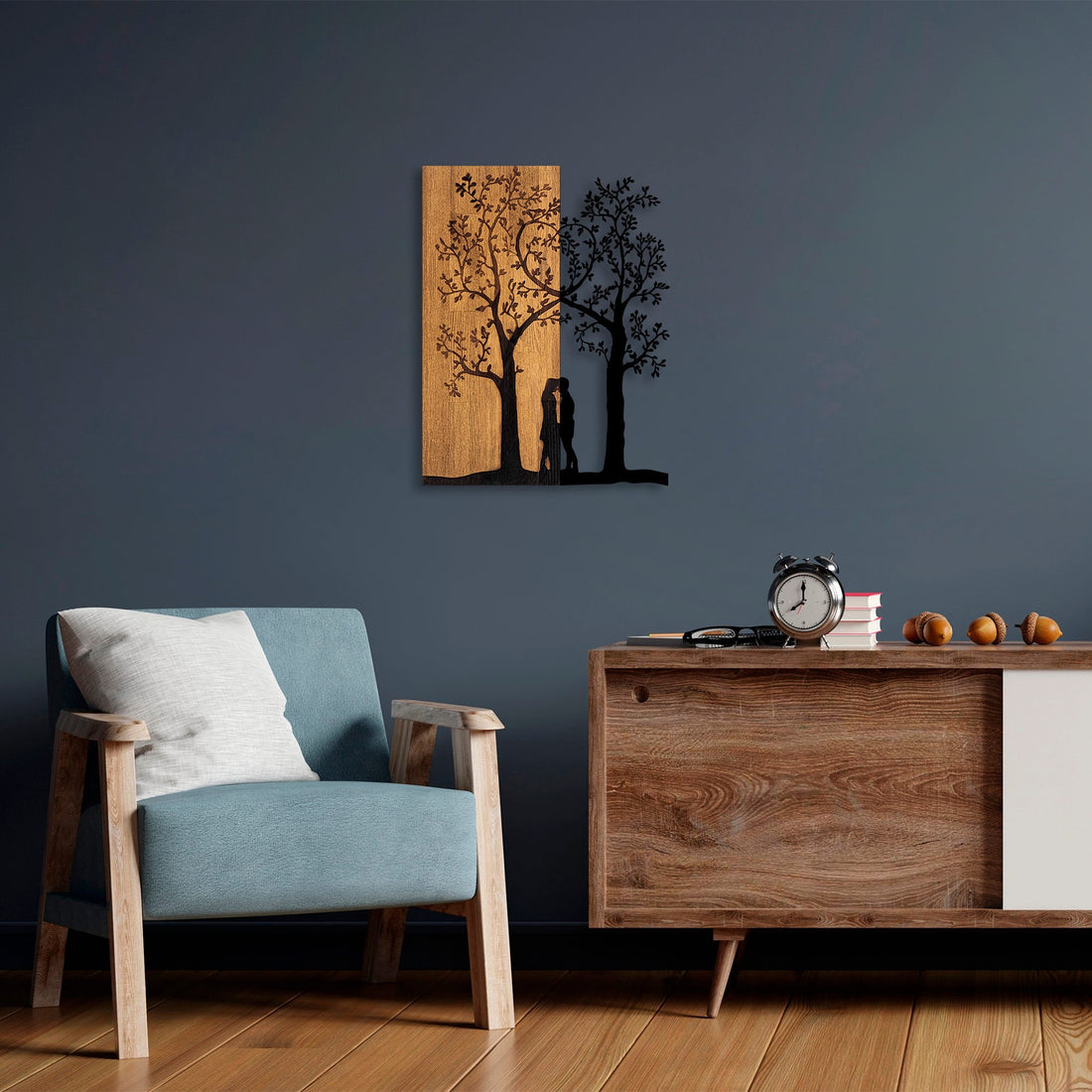 Accessoire mural en bois décoratif Love Under The Tree