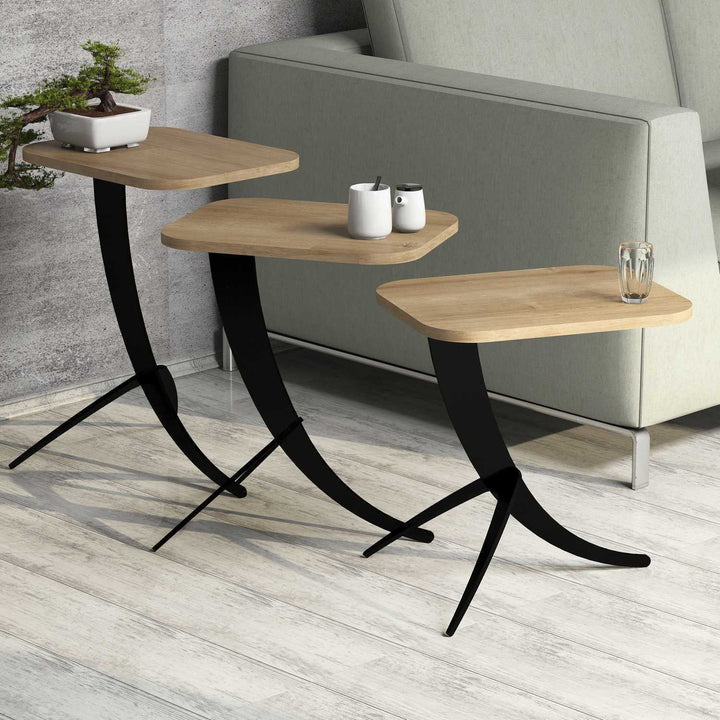 Table de nidification (3 pièces) Pion - Oak