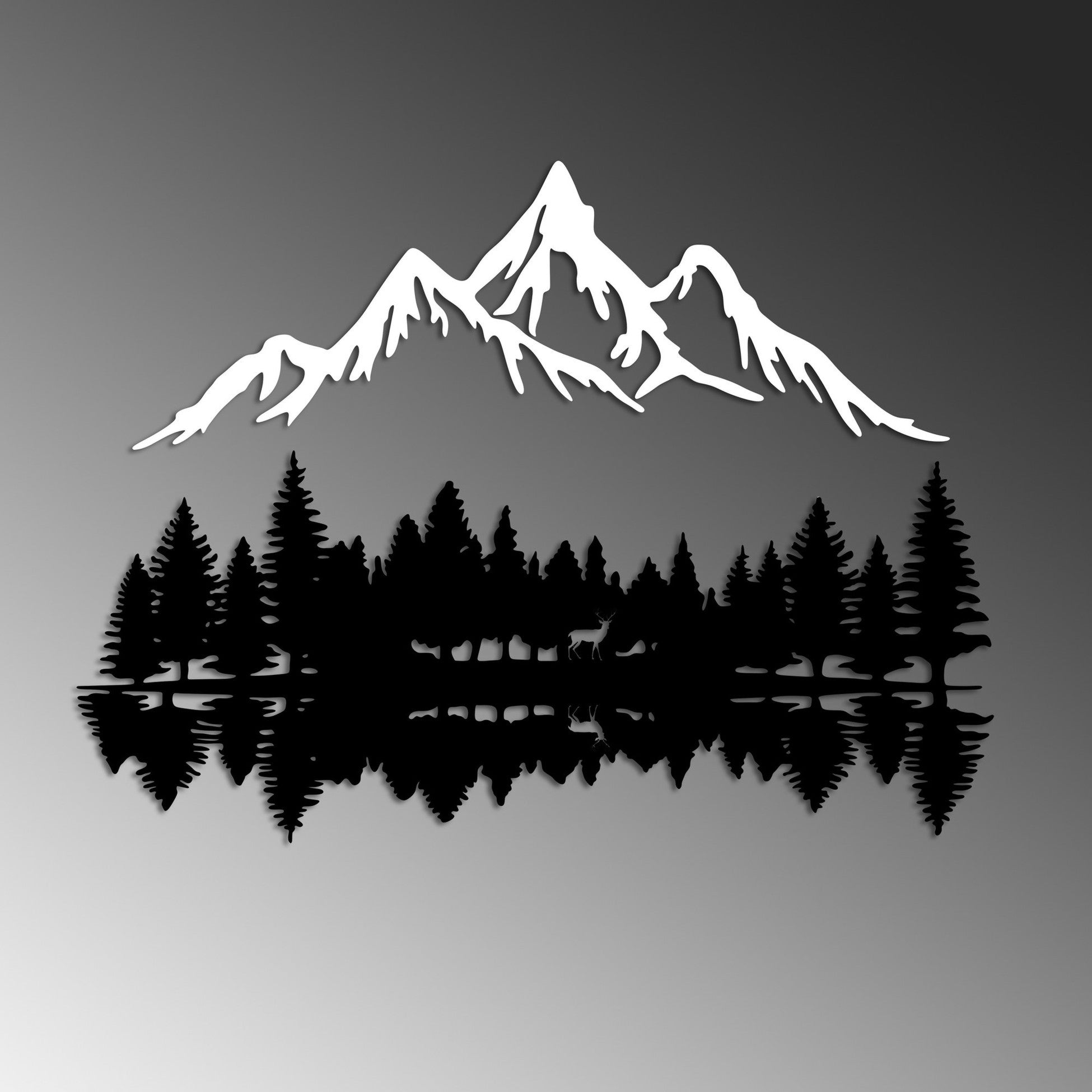 Accessoire mural en métal décoratif Nature And Mountain - 12