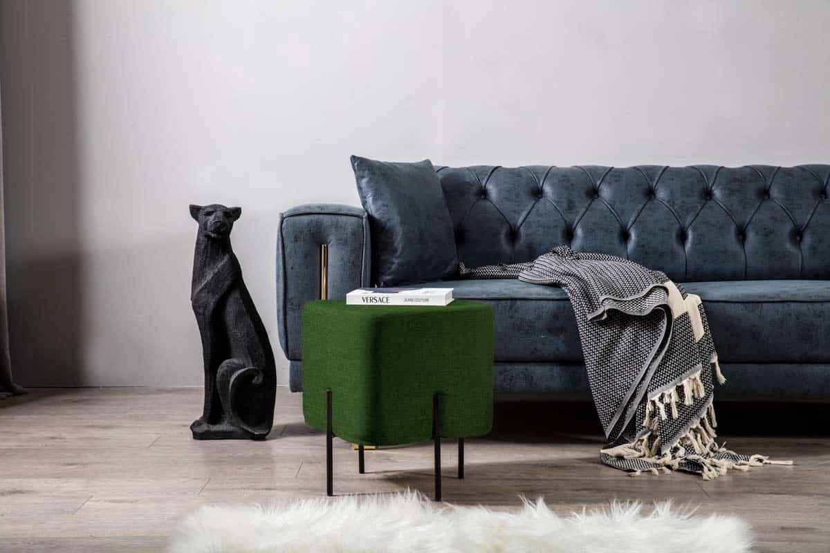 Mono Pouf Vert Foncé