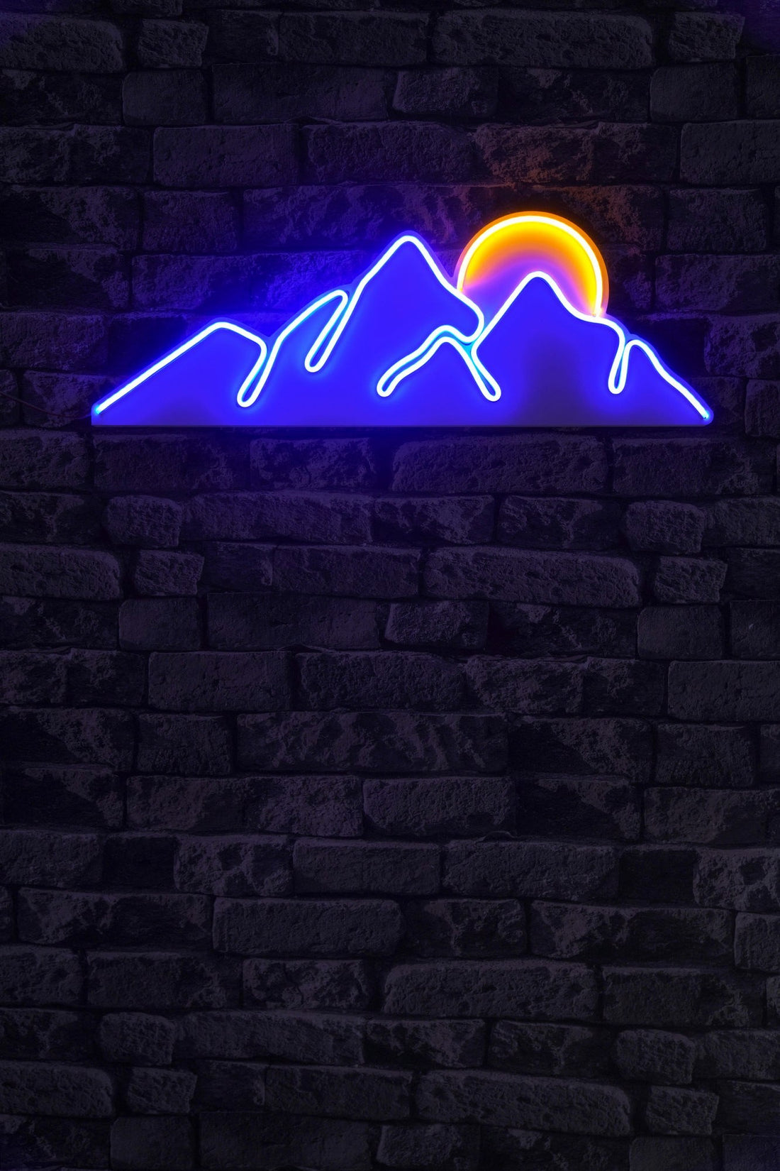 Éclairage LED en plastique décoratif Mountain - Blue - Yellow