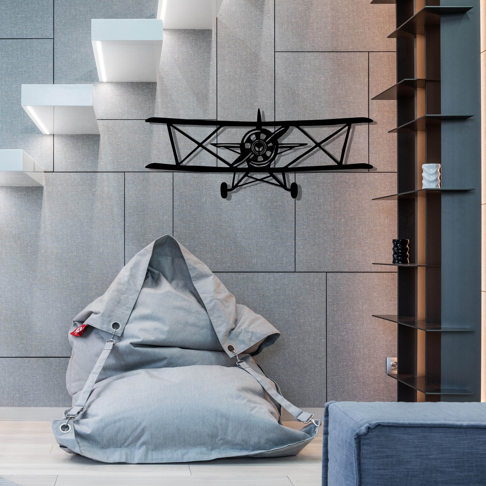 Accessoire mural en métal décoratif Vecihi