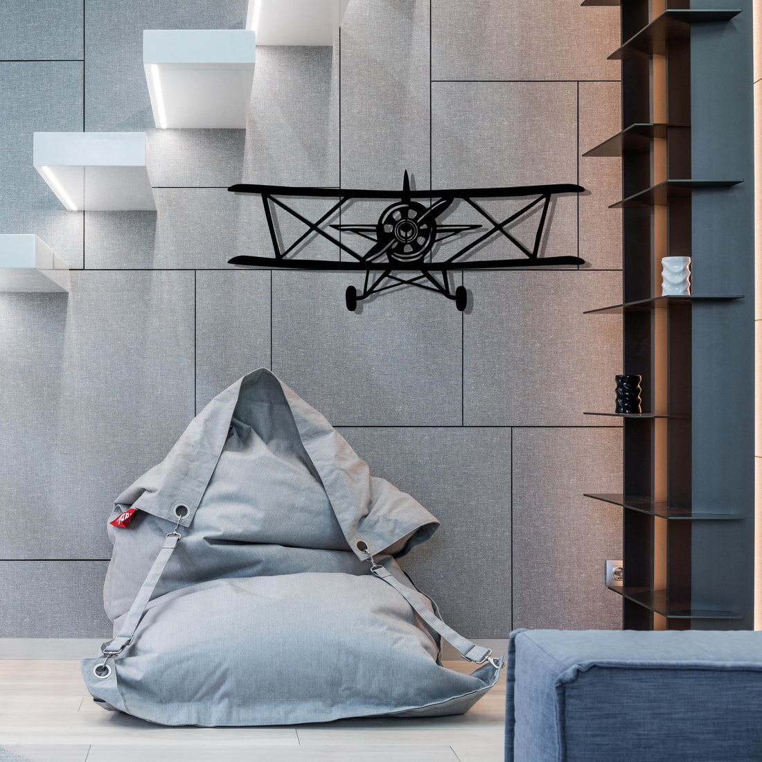 Accessoire mural en métal décoratif Vecihi