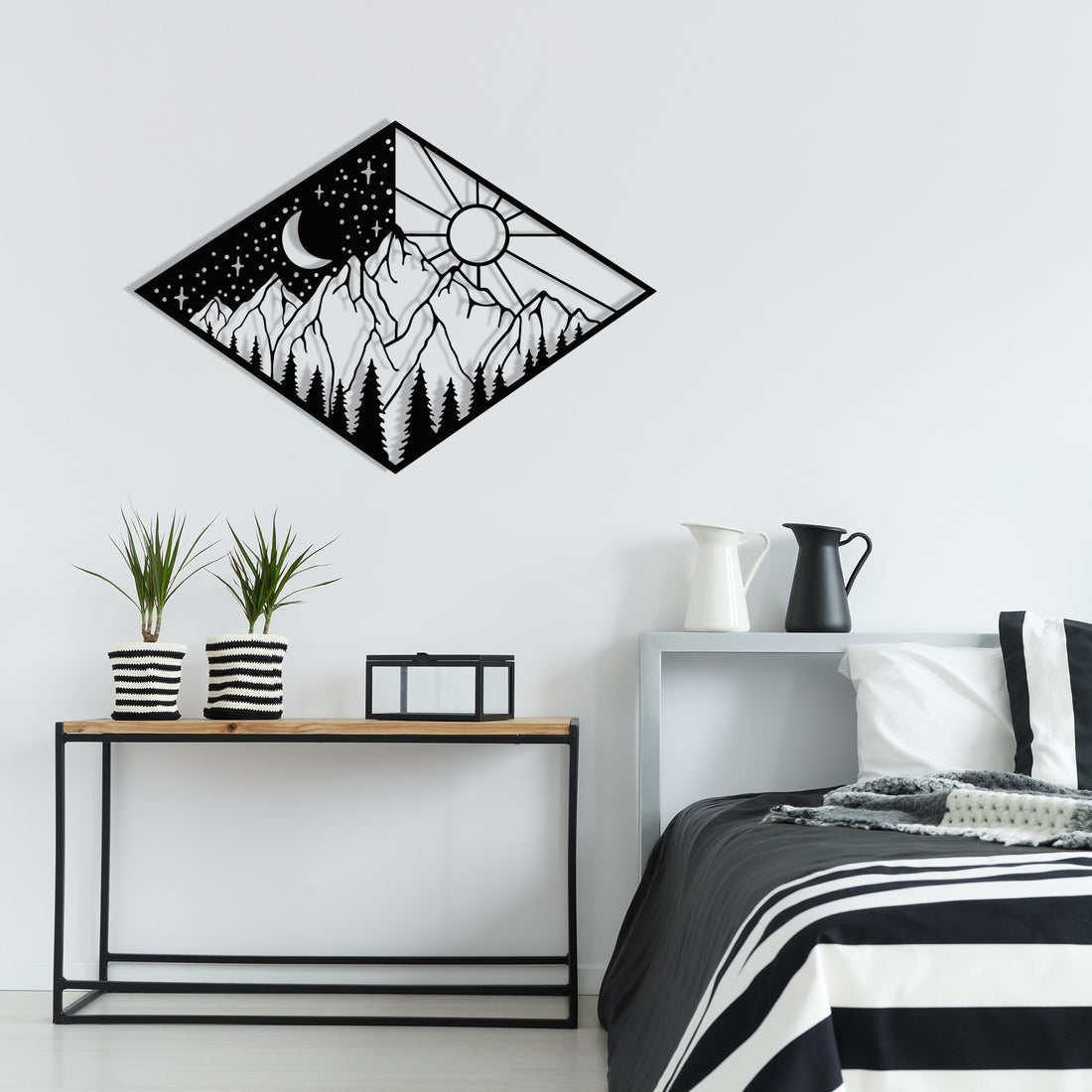 Accessoire mural en métal décoratif Suveyda