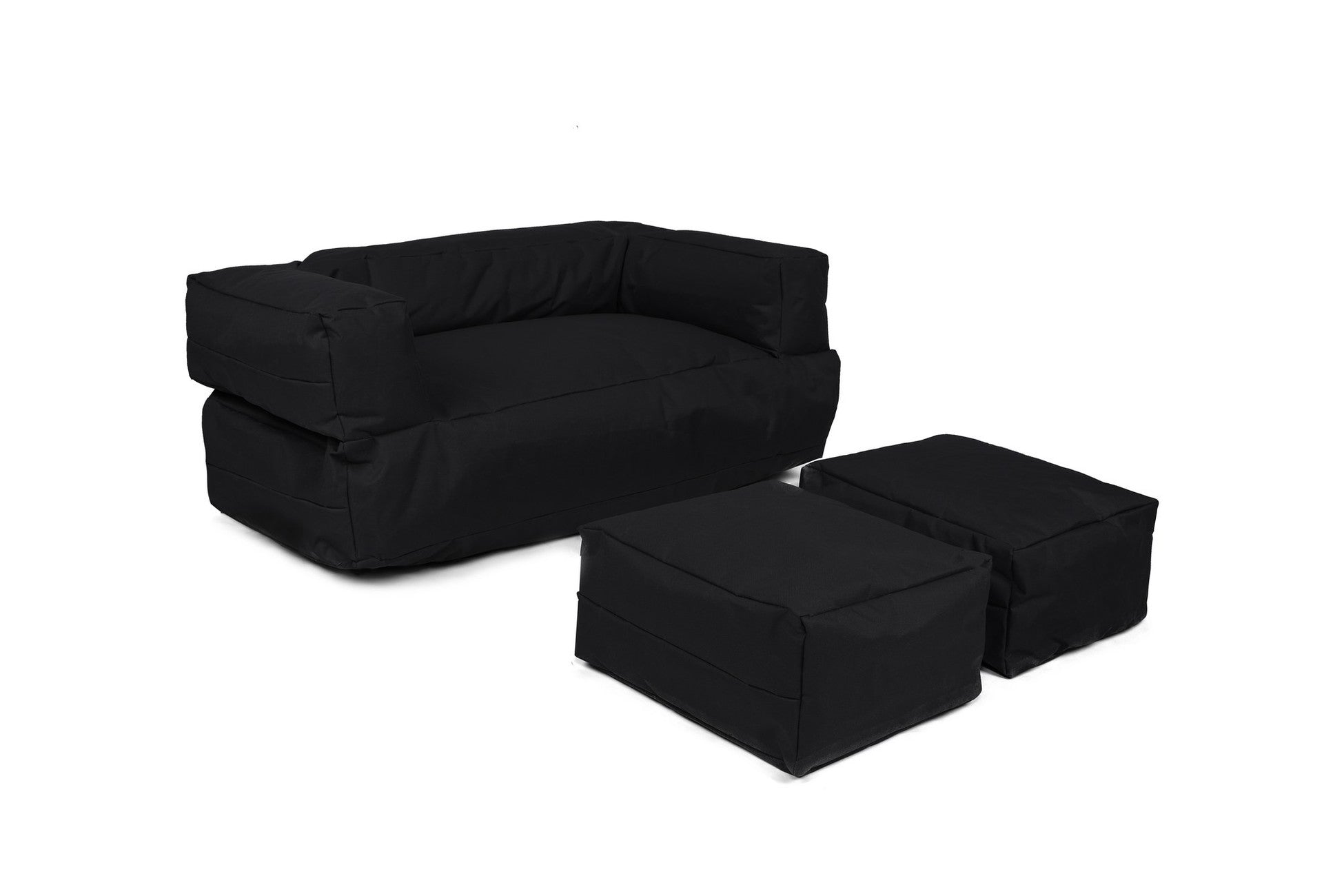 Pouf de jardin Kids Double Seat Pouf - Black
