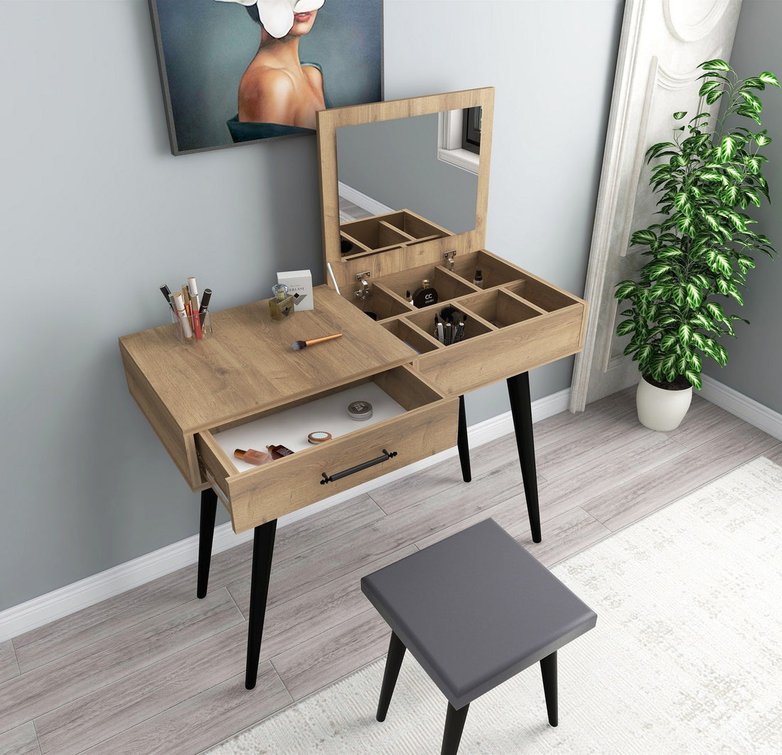 Table de maquillage Rouge - Hitit