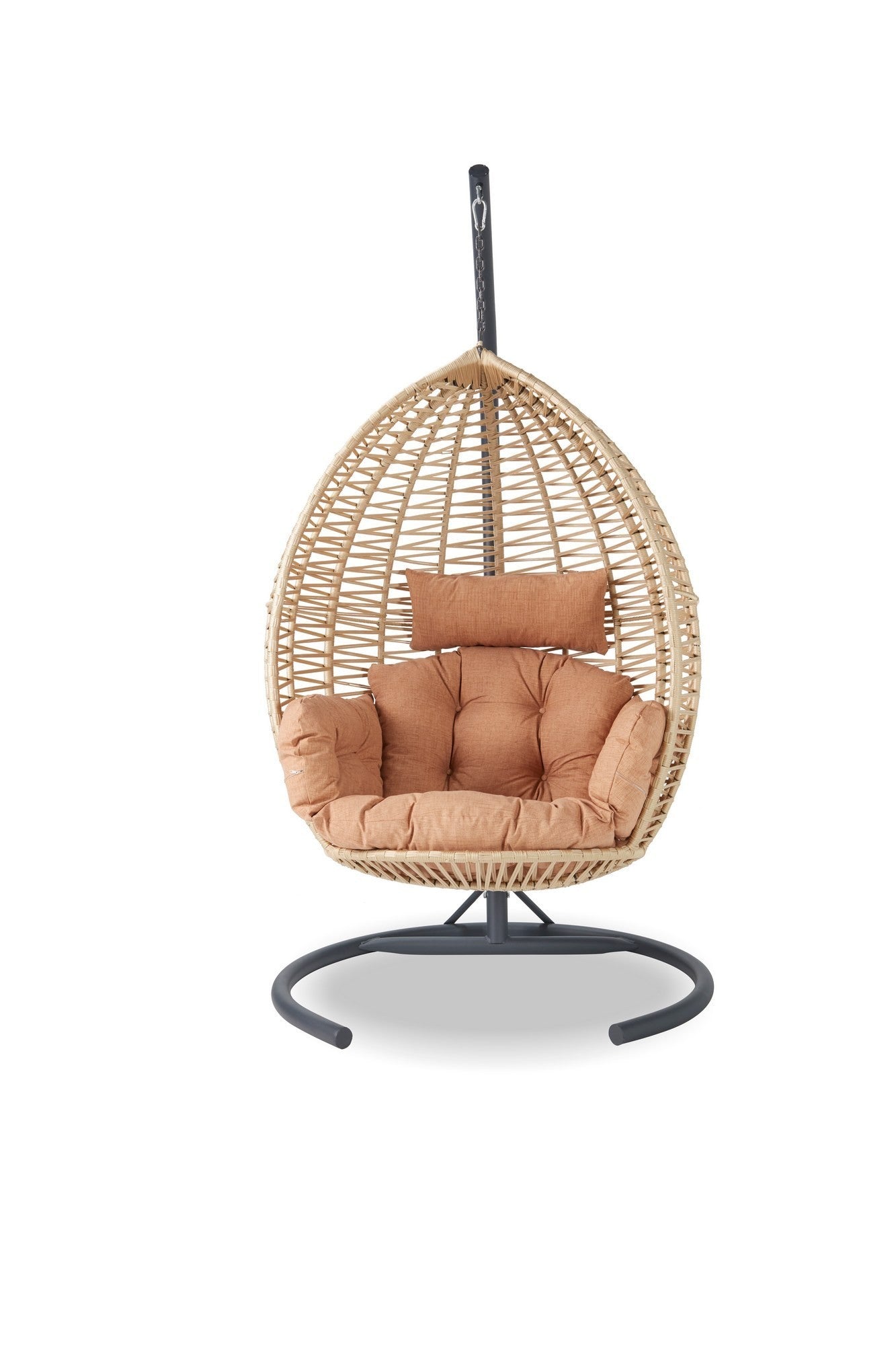 Chaise à bascule de jardin Saka 1 - Beige, Black