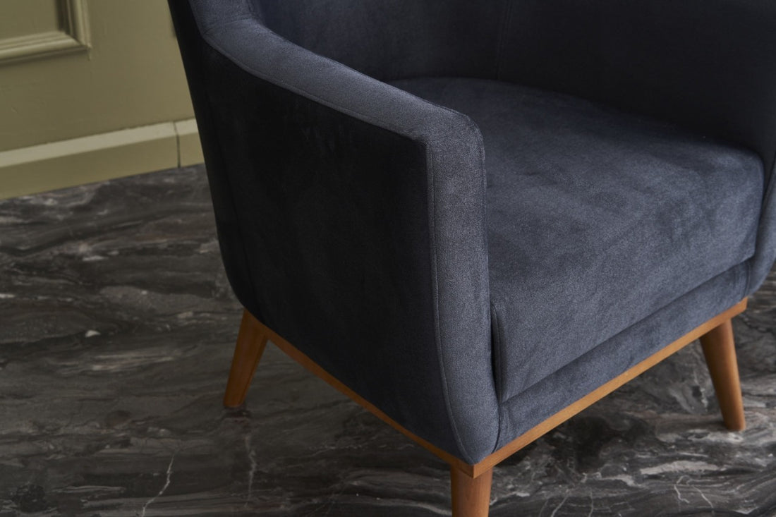 Fauteuil à oreilles Gonca - Anthracite