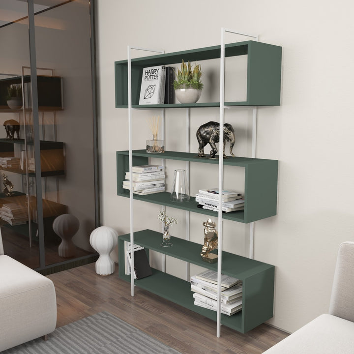 Étagère à livres Bruti - Green, White