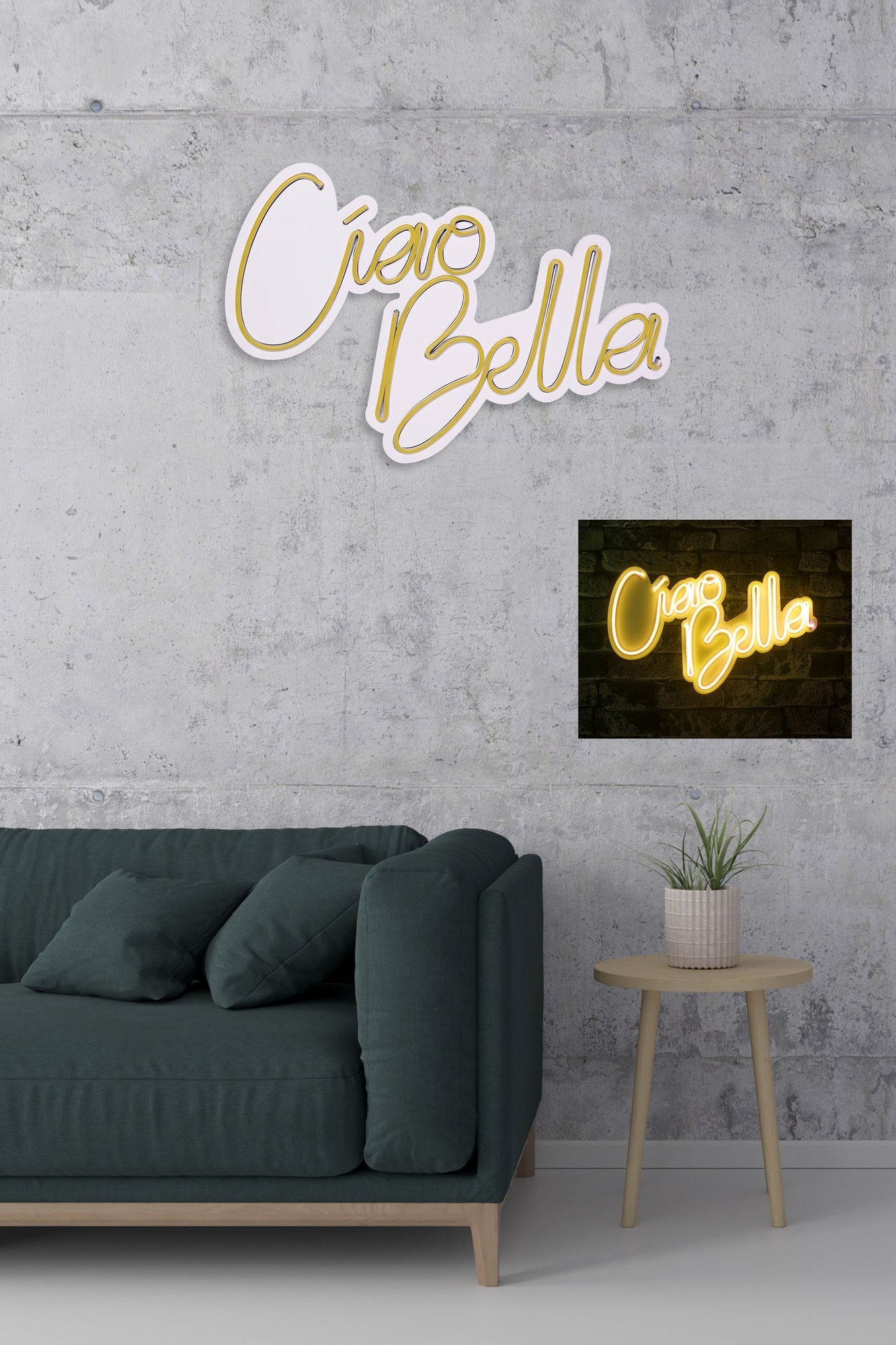 Éclairage LED en plastique décoratif Ciao Bella - Yellow