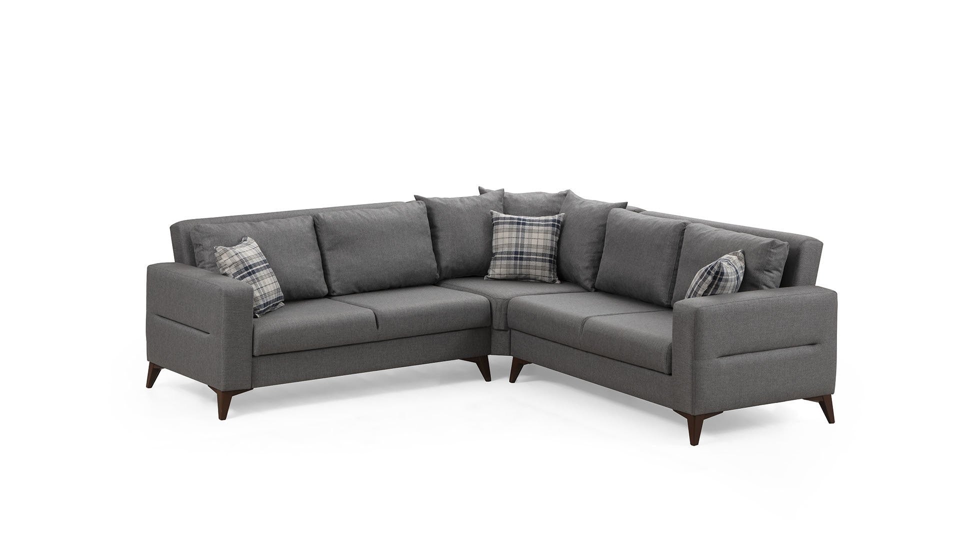 Canapé d'angle Kristal Rest 2+Corner+2 - Dark Grey