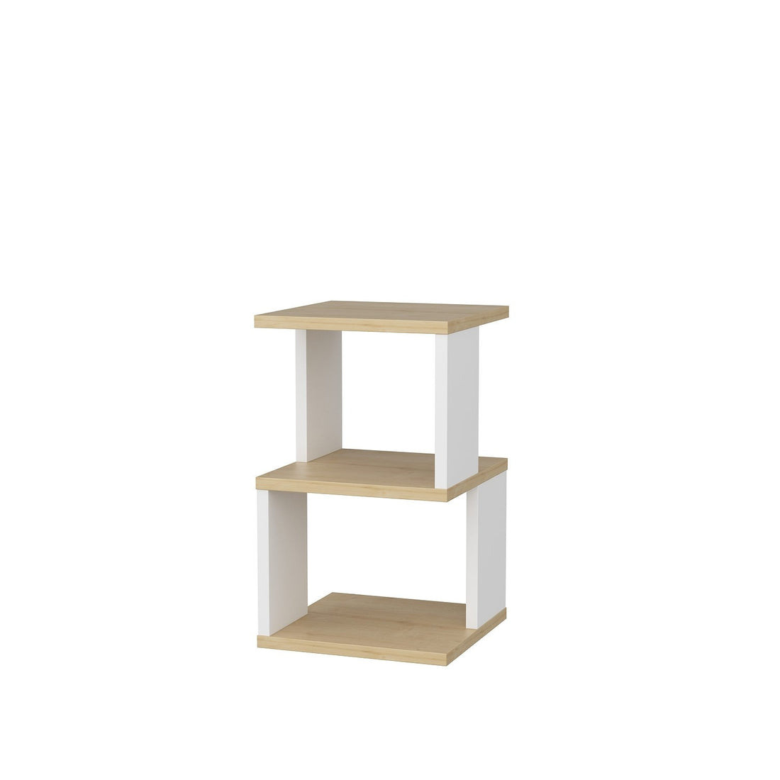 La table de nuit Carter - Oak, White