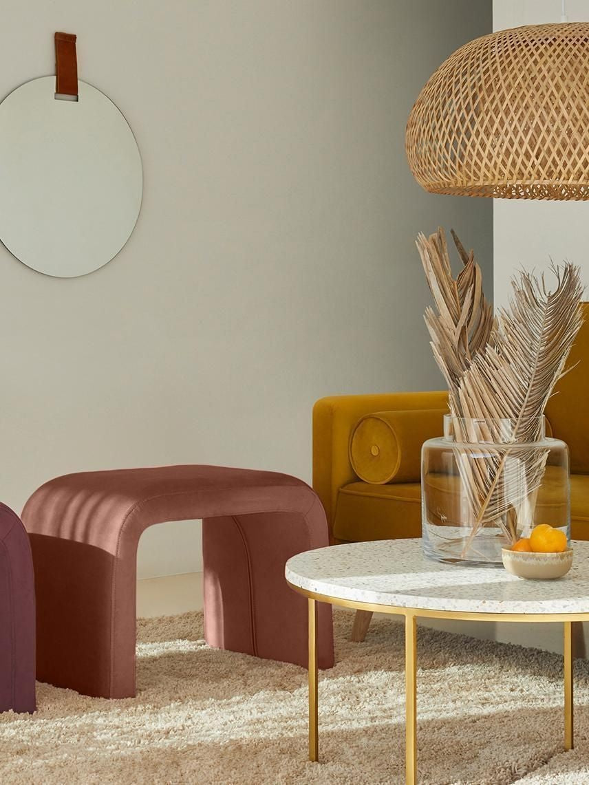 Tabouret en velours Sadiqué