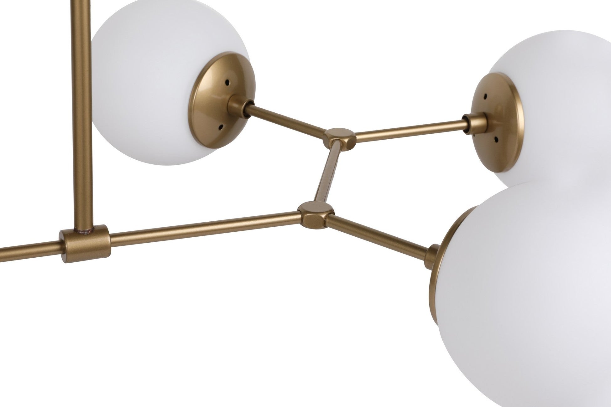 Suspension 6 Ampoules Style Moderne Métal Jaune Et Blanc Damar