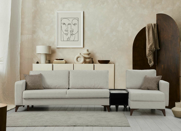 Canapé Kristal Rest Marble Set - Beige